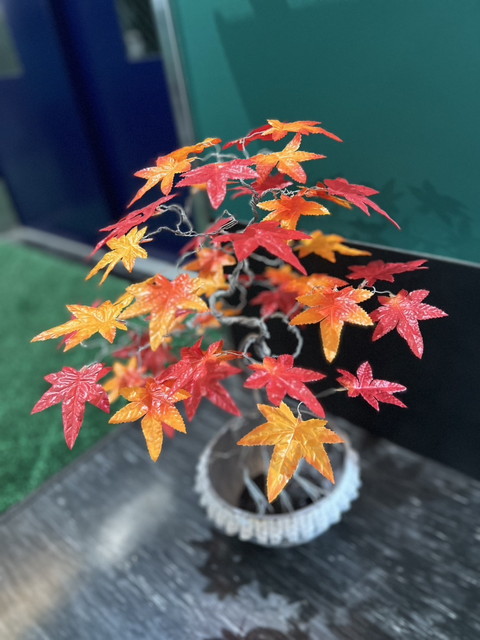 外国人雇用インドネシアの介護の方が作った針金アート