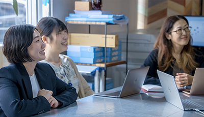 活躍の場が多く、楽しく自己成長できます