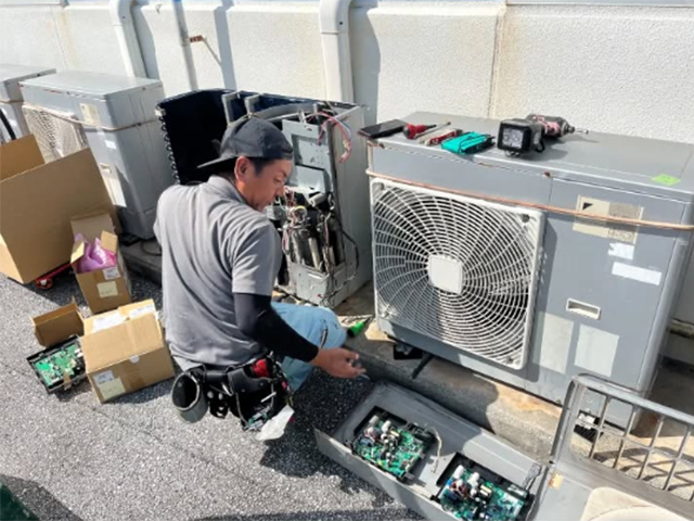 メンテナンスの様子