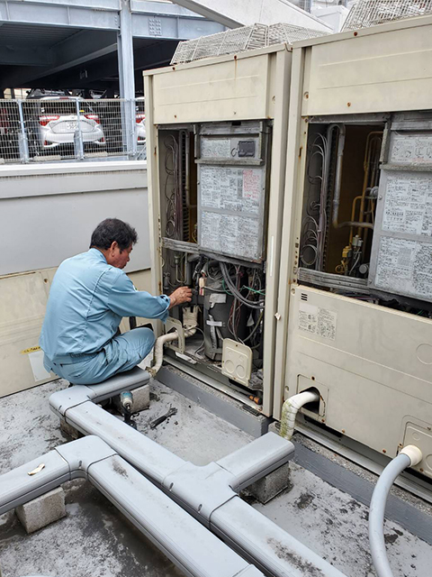 メンテナンスの様子