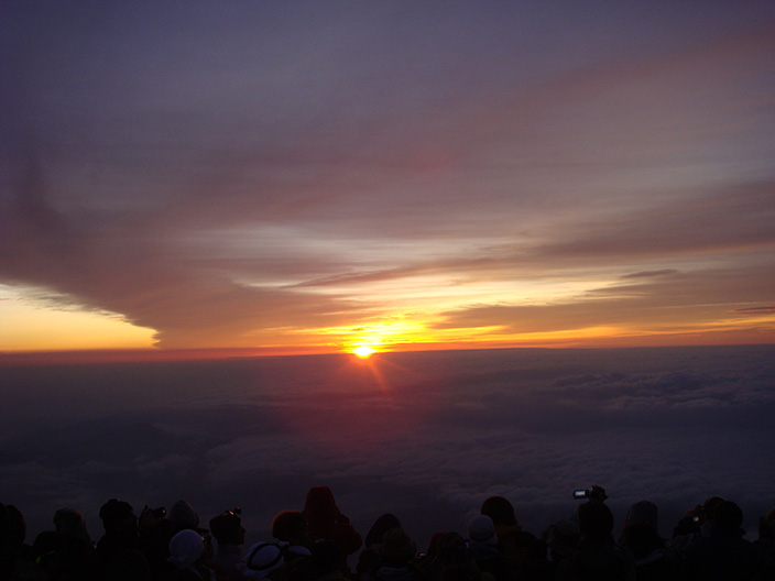 富士山頂　御来光