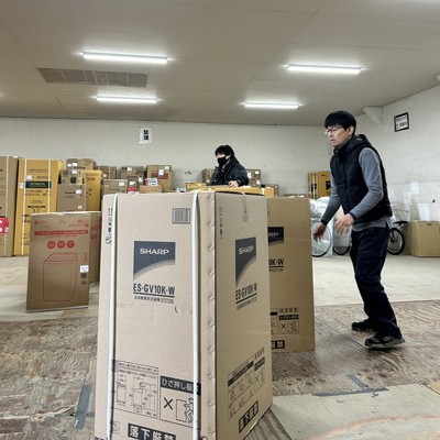 家電製品の配送・設置・据付