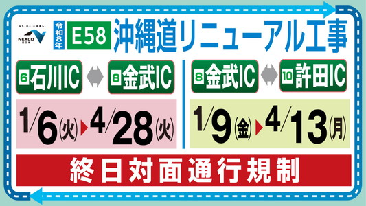 沖縄道リニューアル工事