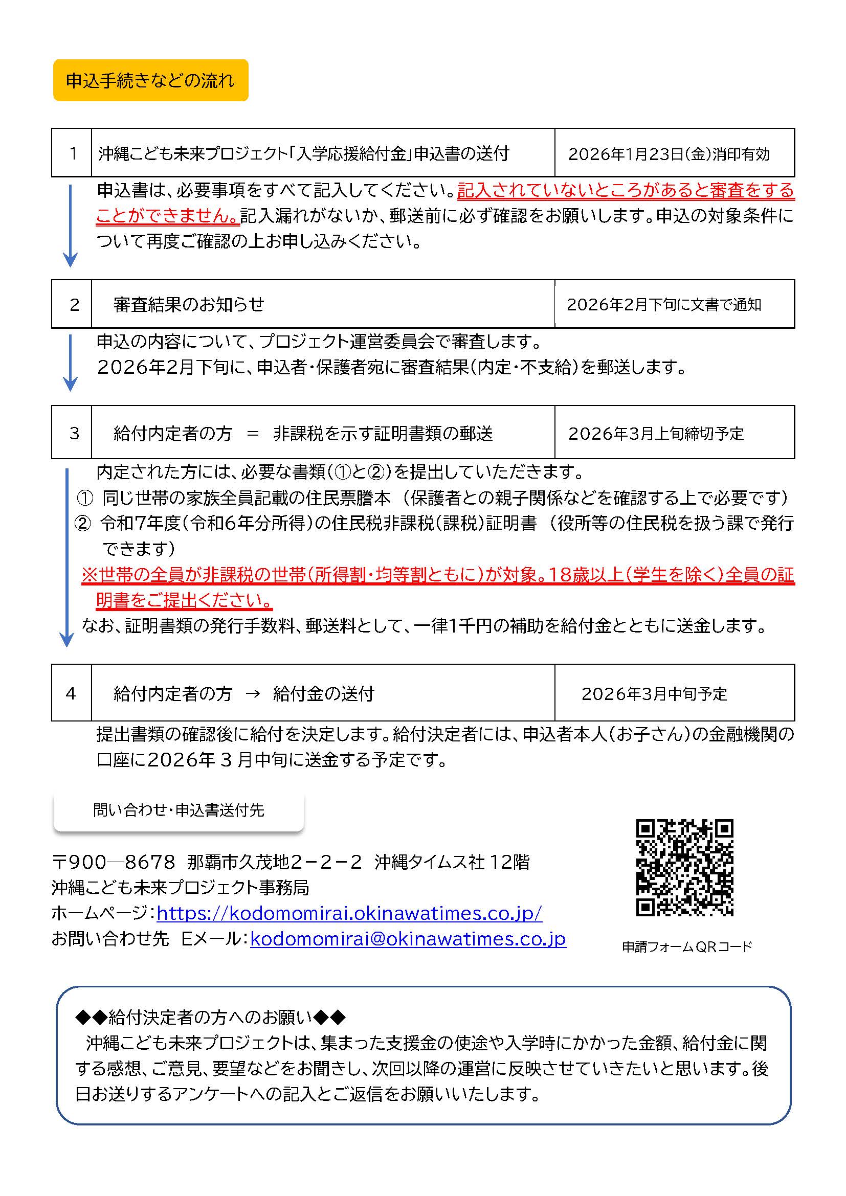 【お知らせ】沖縄こども未来プロジェクトよりお知らせです。