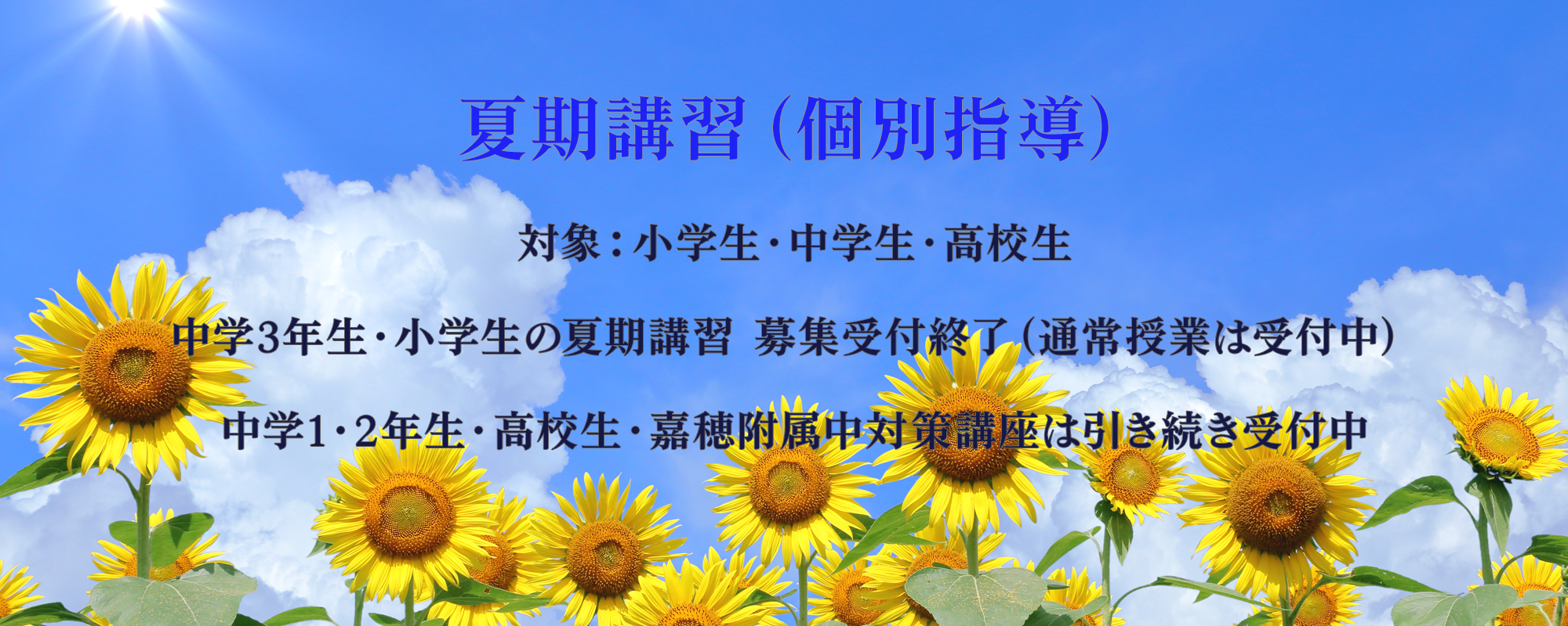 夏期講習のご案内
