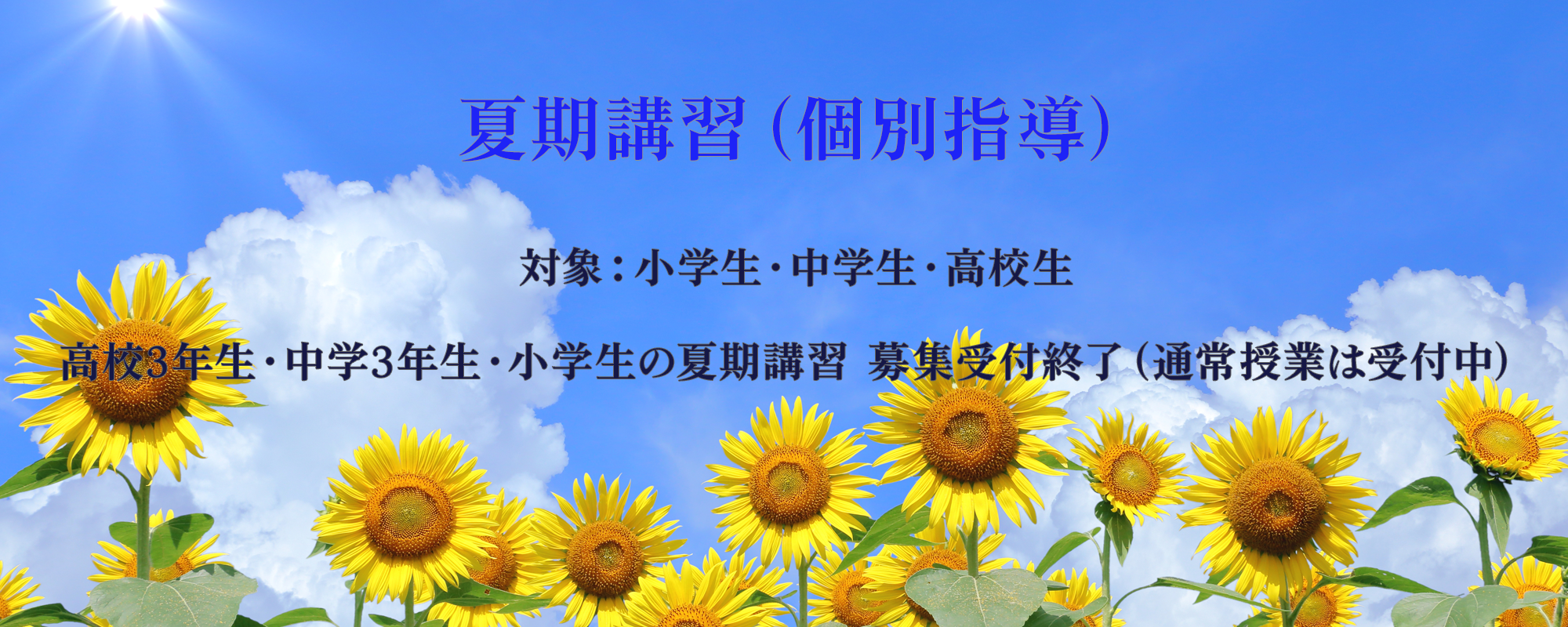 夏期講習のご案内