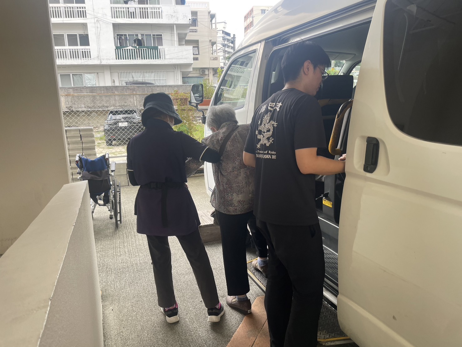 利用者様をデイサービスへ