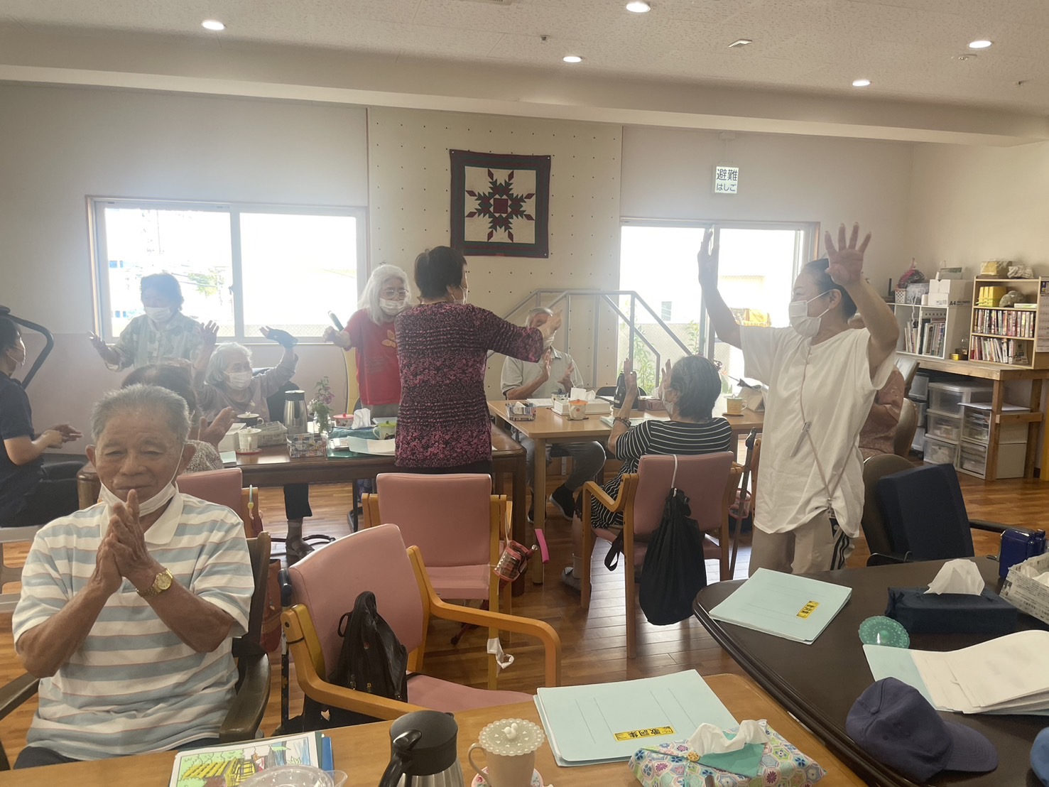 三味線講師の先生とカシャーシー