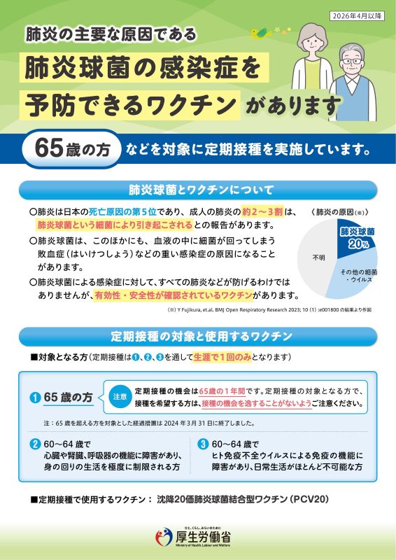 帯状疱疹ワクチンリーフレット