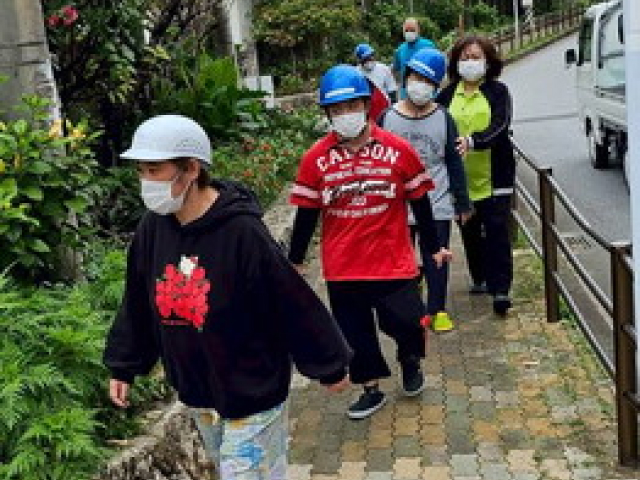 避難訓練の様子