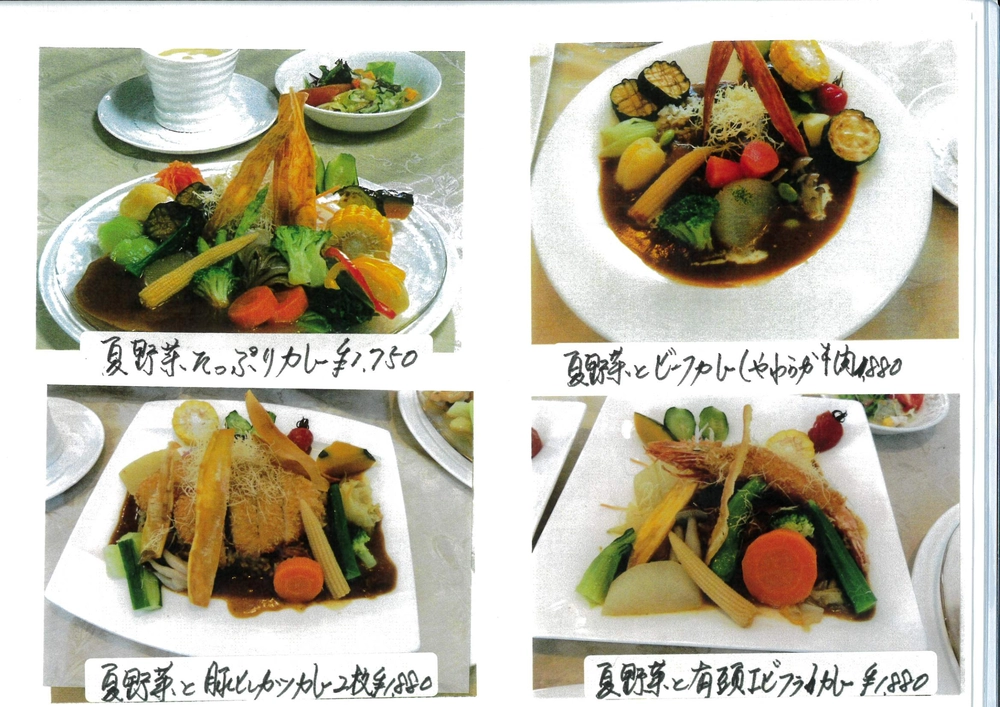夏の特別カレー 地元の夏野菜スタミナカレー