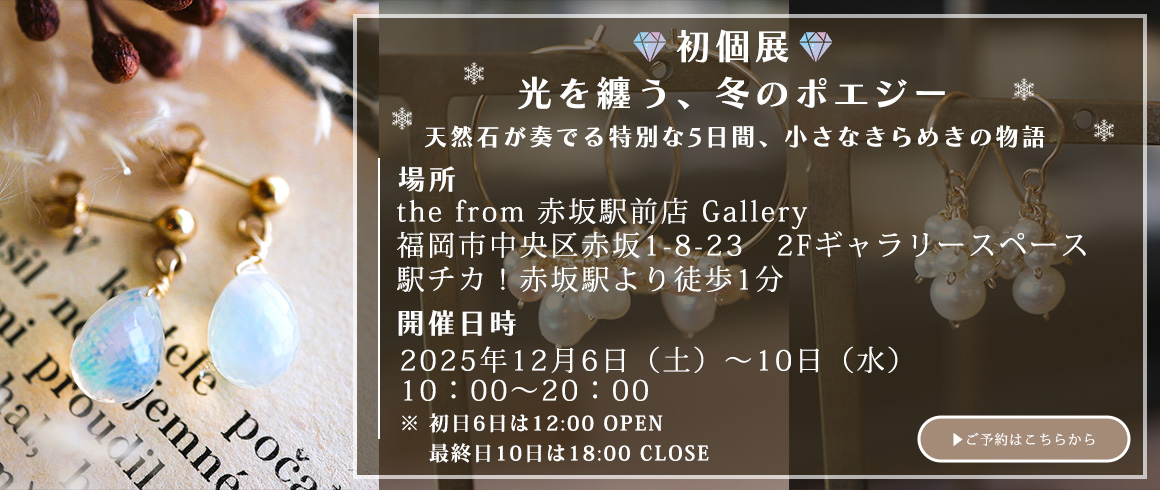 初個展 光を纏う、冬のポエジー