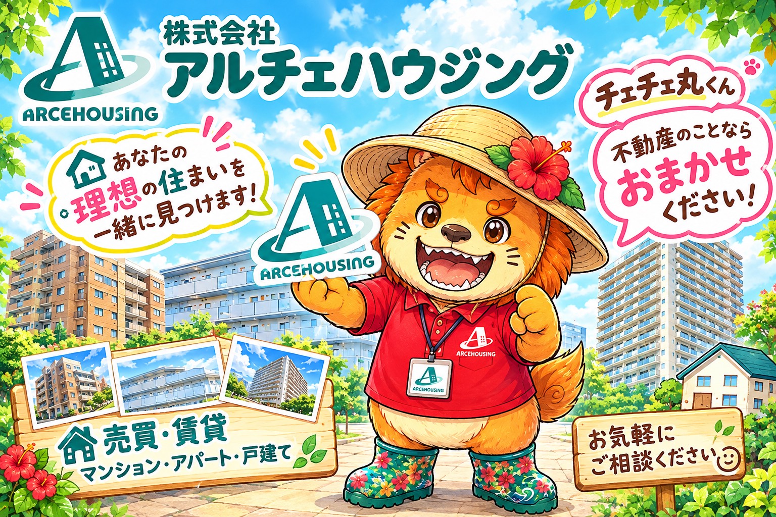 株式会社アルチェハウジング 公式キャラクター チェチェ丸