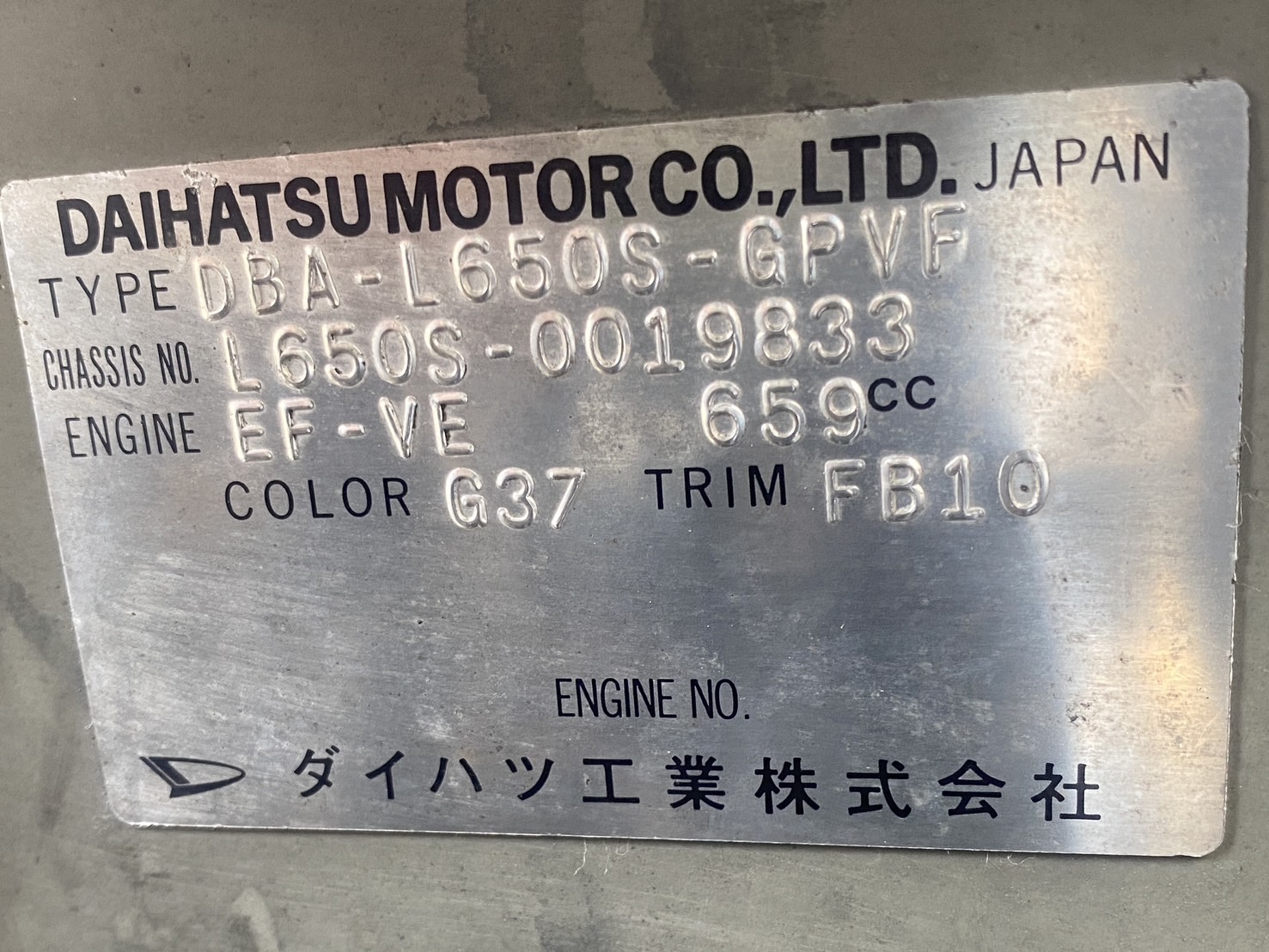 コーションプレート