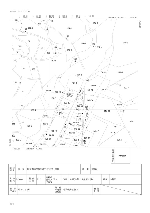 本部町伊野波土地①