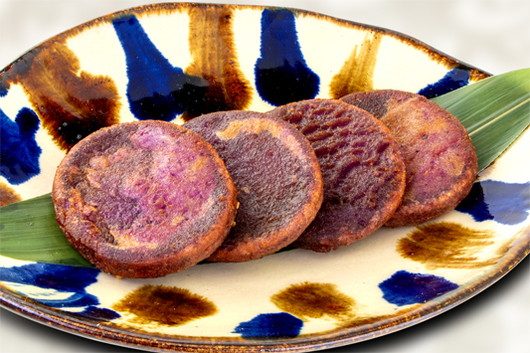 ☆お子様や女性に人気！☆ ンムクジアンダギー （紅芋モチの天ぷら／4個）