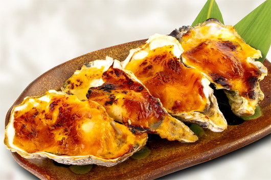 牡蠣（カキ）の 雲丹焼き （4個）