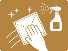 使用器具、共有部分の消毒滅菌の徹底して行う