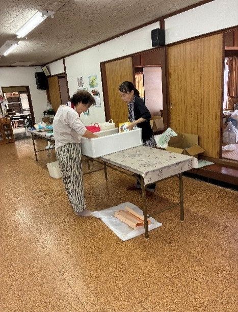 子ども食堂フェスタの景品準備