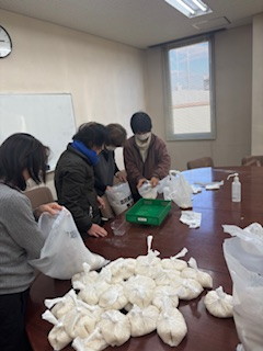 食の支援仕分け作業