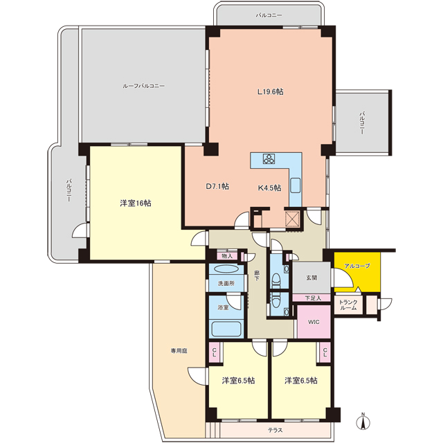 グランフォルム菊名 間取り図