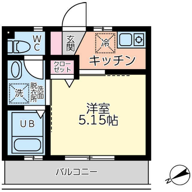 Parfait M 羽田 302号室 間取り図