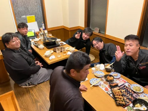 スタッフの懇親会の様子