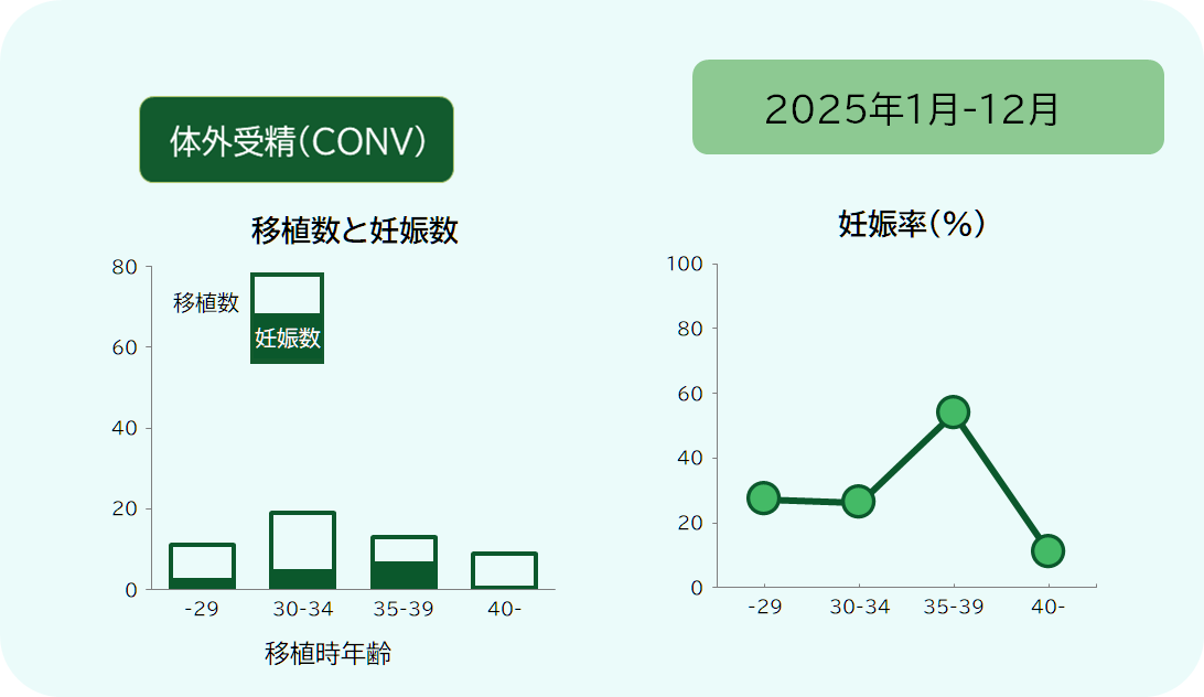 2025年の不妊治療成績