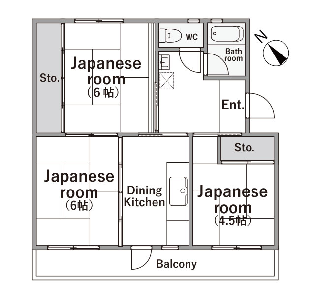 【中古2LDK】西小中台団地