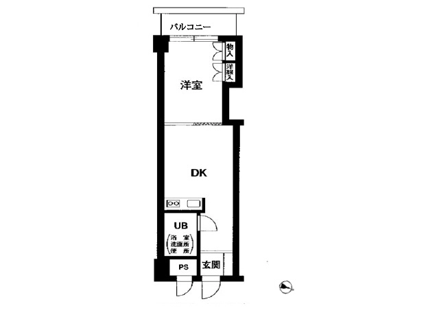 【中古マンション】三幸第２マンション 間取り図