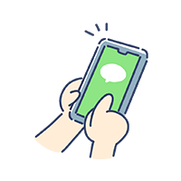 LINEで質問や写真を送る