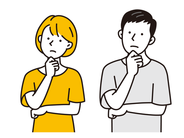 悩んでいる人のイメージ