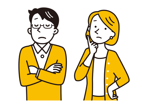 悩んでいる人のイメージ