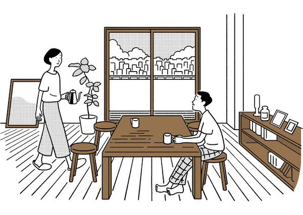 お部屋の印象も明るく