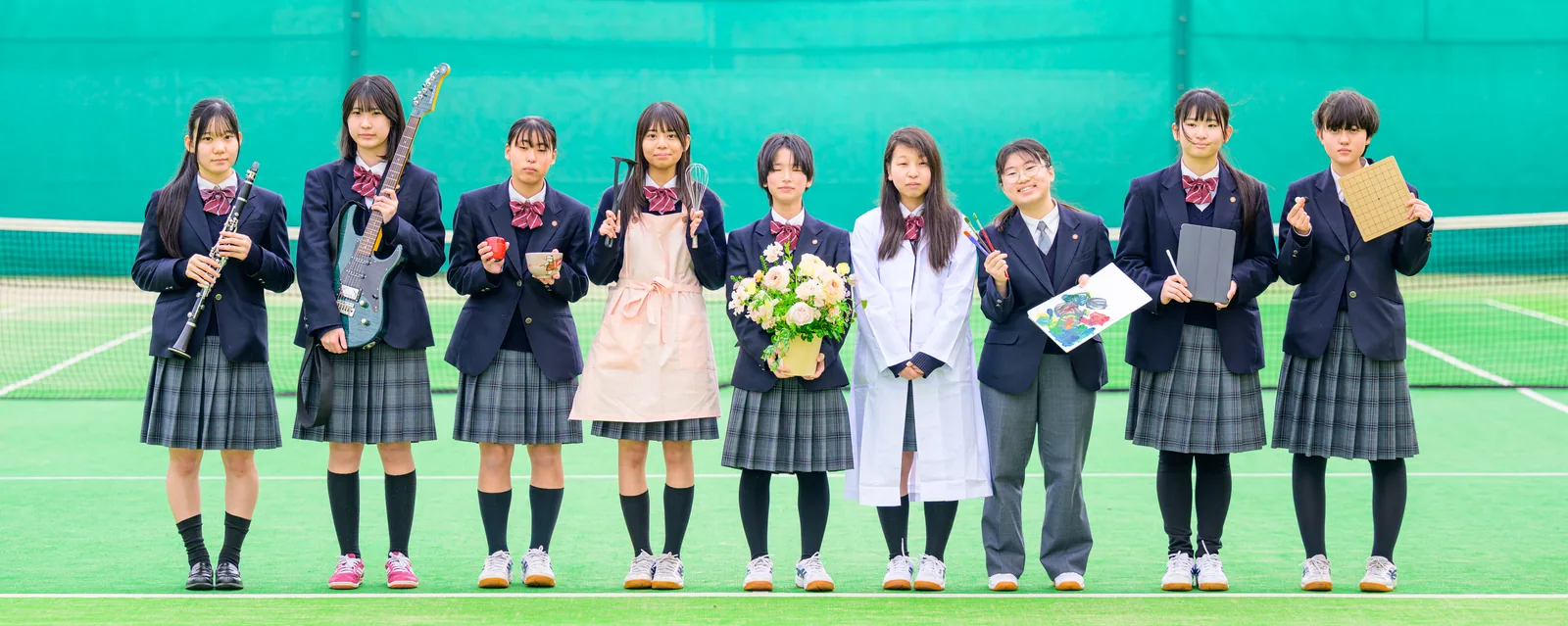 文化部の生徒たちが揃った集合写真