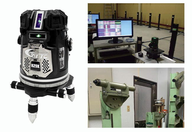 レーザー墨出し器の修理・点検・調整