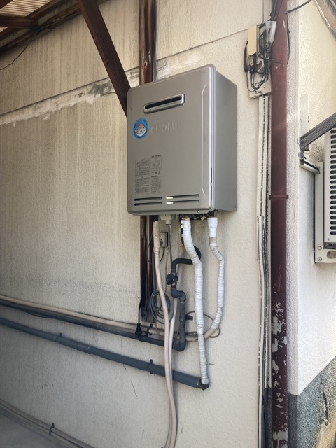 給湯器の取替工事 ビフォーアフター