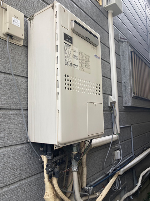 給湯器の取替工事 ビフォーアフター