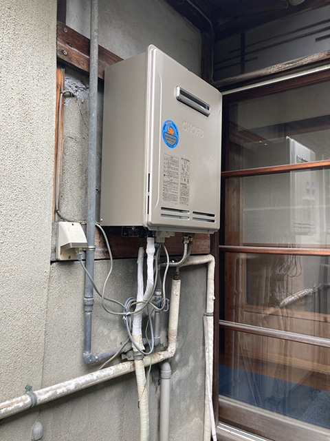 給湯器の取替工事 アフター