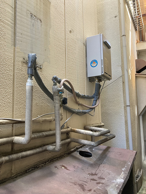 給湯器の取替工事 アフター