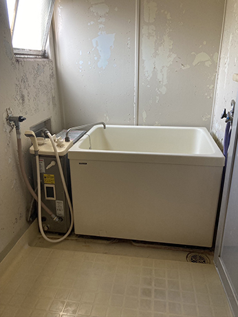 給湯器の取替工事 ビフォー