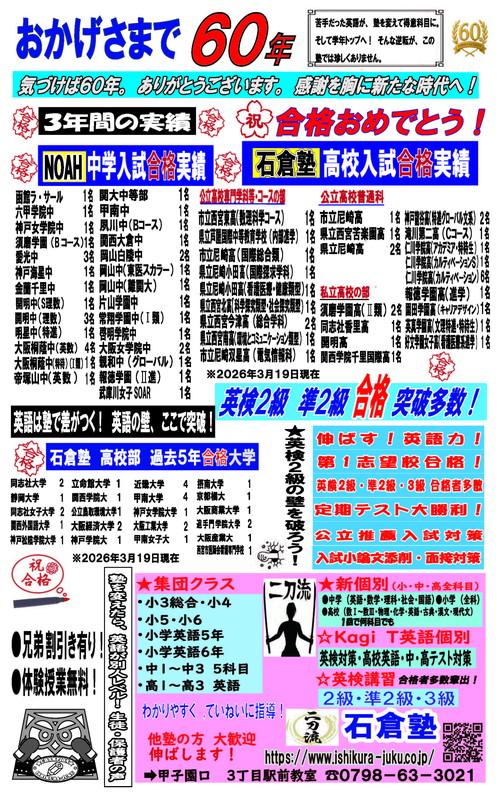 3年間の実績
