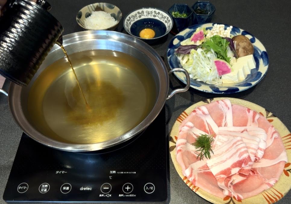 パイナップルあぐーしゃぶしゃぶ鍋