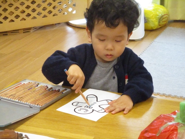 <12月>ぬり絵 <12月>ぬり絵