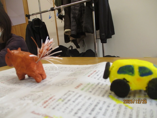 <12月>紙粘土で干支作り <12月>紙粘土で干支作り