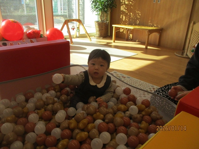 <1月>ボールプールで遊ぼう <1月>ボールプールで遊ぼう