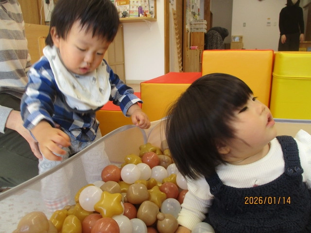 <1月>ボールプールで遊ぼう <1月>ボールプールで遊ぼう