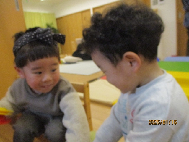 <1月>自由遊び&お部屋の様子 <1月>自由遊び&お部屋の様子