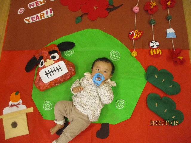 <1月>寝相アート <1月>寝相アート