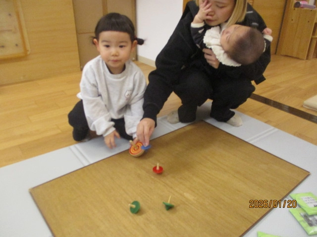 <1月>昔の遊びをしよう <1月>昔の遊びをしよう